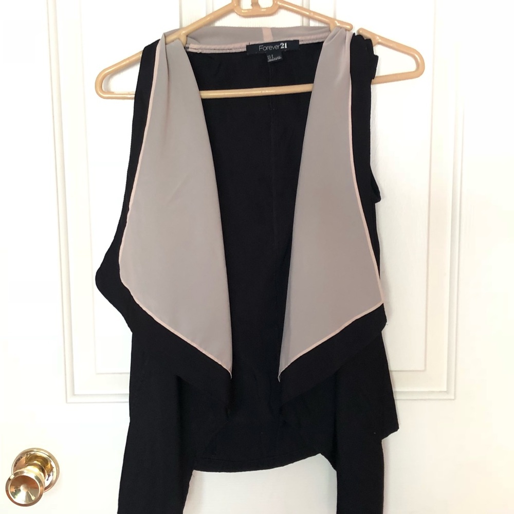 Silk feel Forever 21 tank cardigan